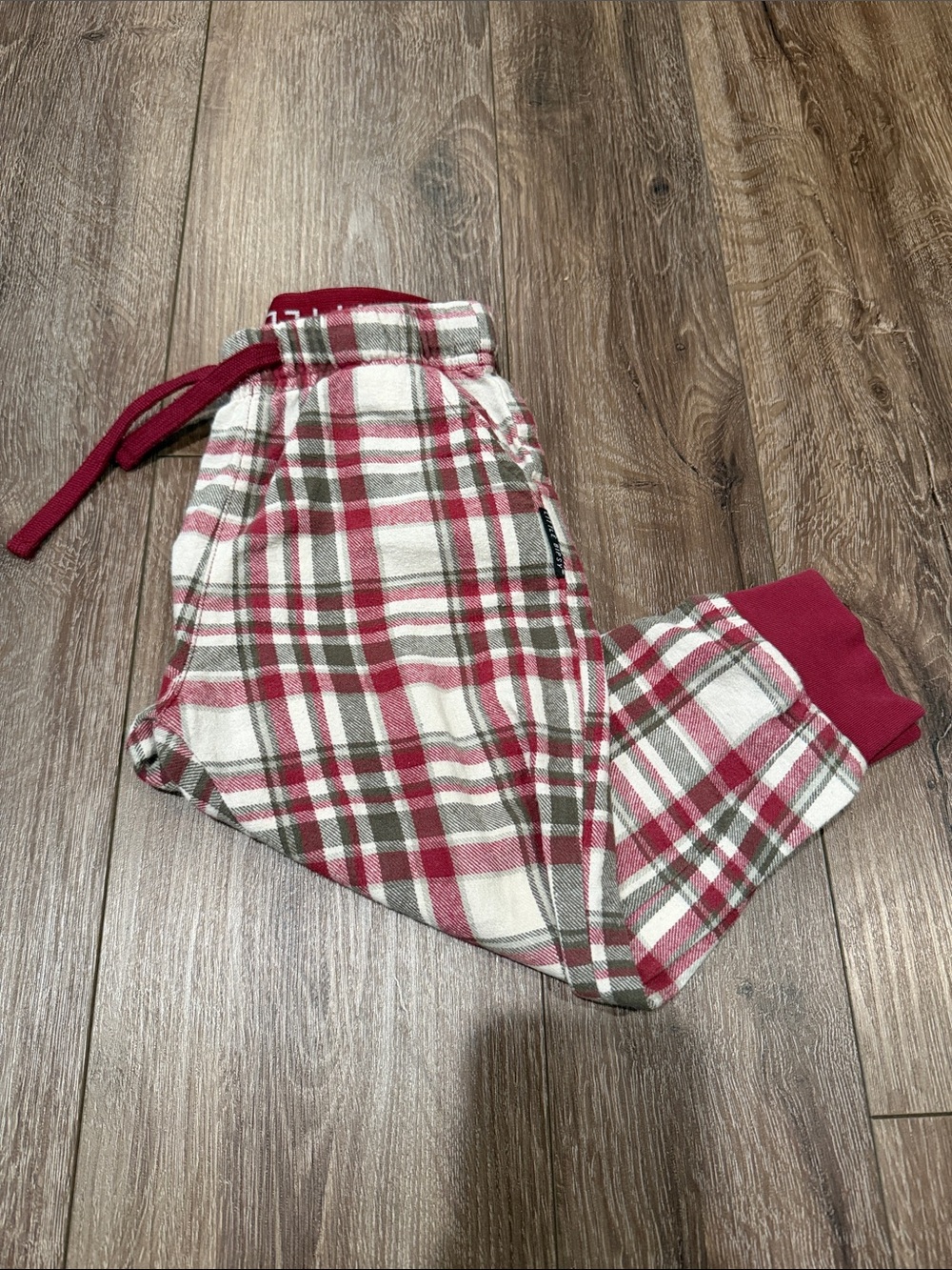 Little Bipsy Red Plaid Jogger PJ Bottoms Size: 3-4T